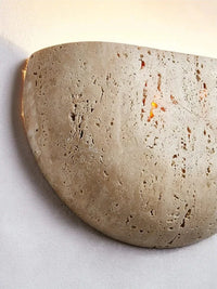 Applique murale LED "Éclairage d'époque médiévale" en pierre naturelle | Marco Lucetti