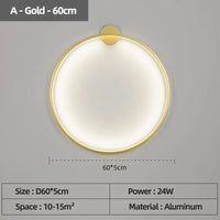 Applique murale LED - Éclairage d'Intérieur Design | Marco Lucetti Un 60cm Monté Or / Lumière chaude Pas de télécommande