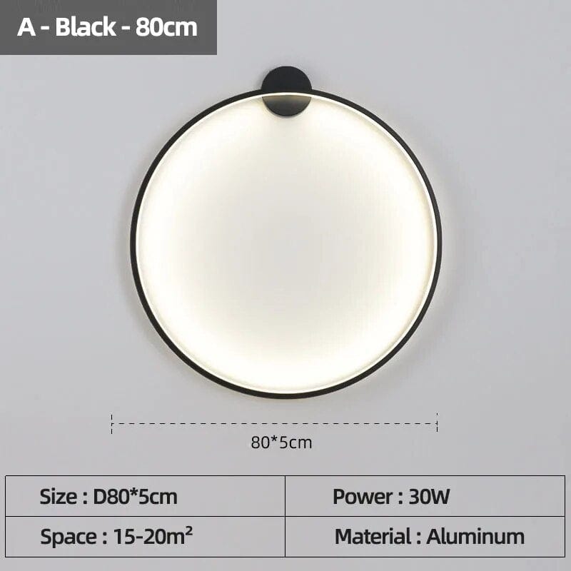 Applique murale LED - Éclairage d'Intérieur Design | Marco Lucetti Un 80cm monté noir / Lumière chaude Pas de télécommande