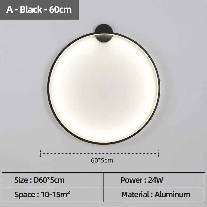 Applique murale LED - Éclairage d'Intérieur Design | Marco Lucetti Un Monté Noir 60cm / Lumière chaude Pas de télécommande