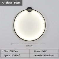 Applique murale LED - Éclairage d'Intérieur Design | Marco Lucetti Un Monté Noir 60cm / Lumière chaude Pas de télécommande