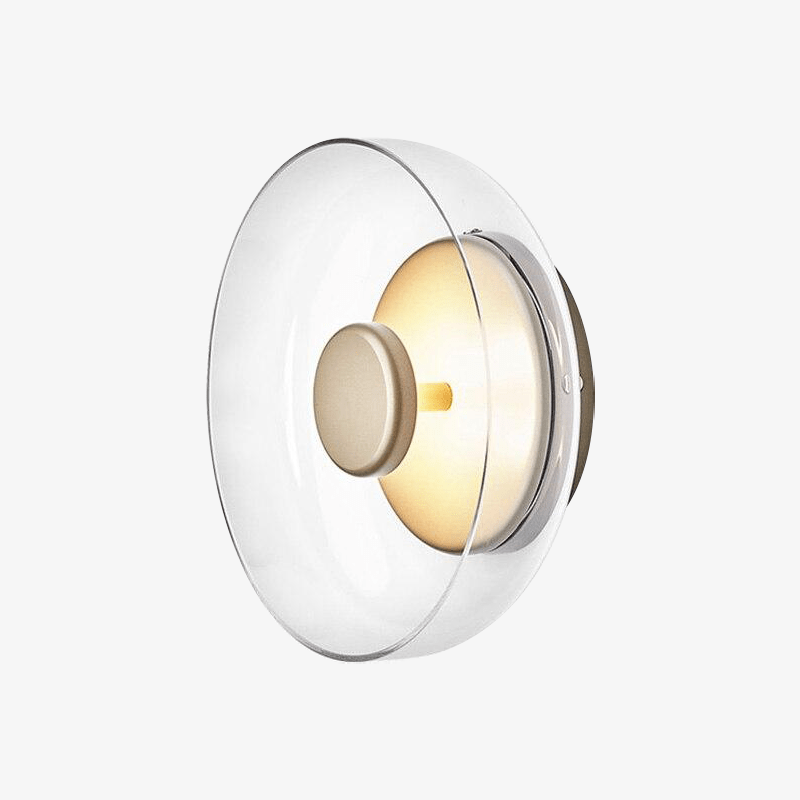 Applique murale LED élégante en verre et métal | Marco Lucetti