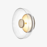 Applique murale LED élégante en verre et métal | Marco Lucetti