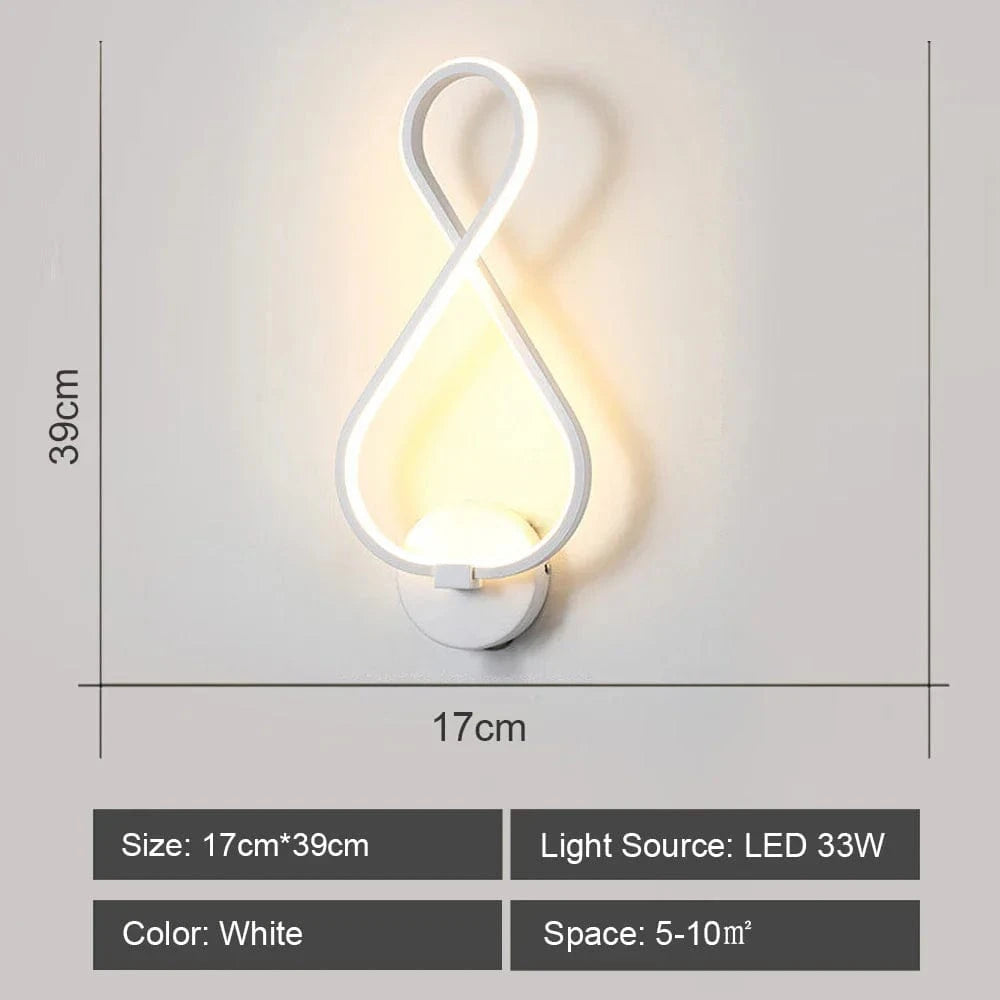 Applique murale LED élégante pour éclairer votre intérieur | Marco Lucetti Blanc / Blanc chaud (2700-3500K)