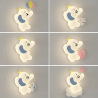 Applique murale LED éléphant mignon - Collection Enfants Modernes | Marco Lucetti