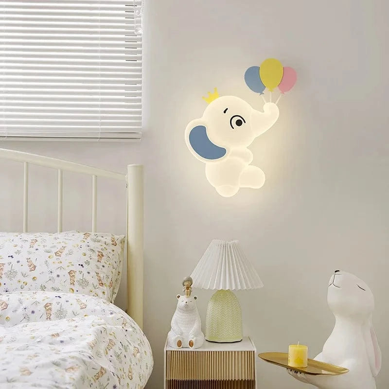 Applique murale LED éléphant mignon - Collection Enfants Modernes | Marco Lucetti