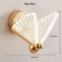 Applique murale LED en acrylique forme papillon - Collection NordLumière | Marco Lucetti TYPE A Gros / 3 couleurs modifiables