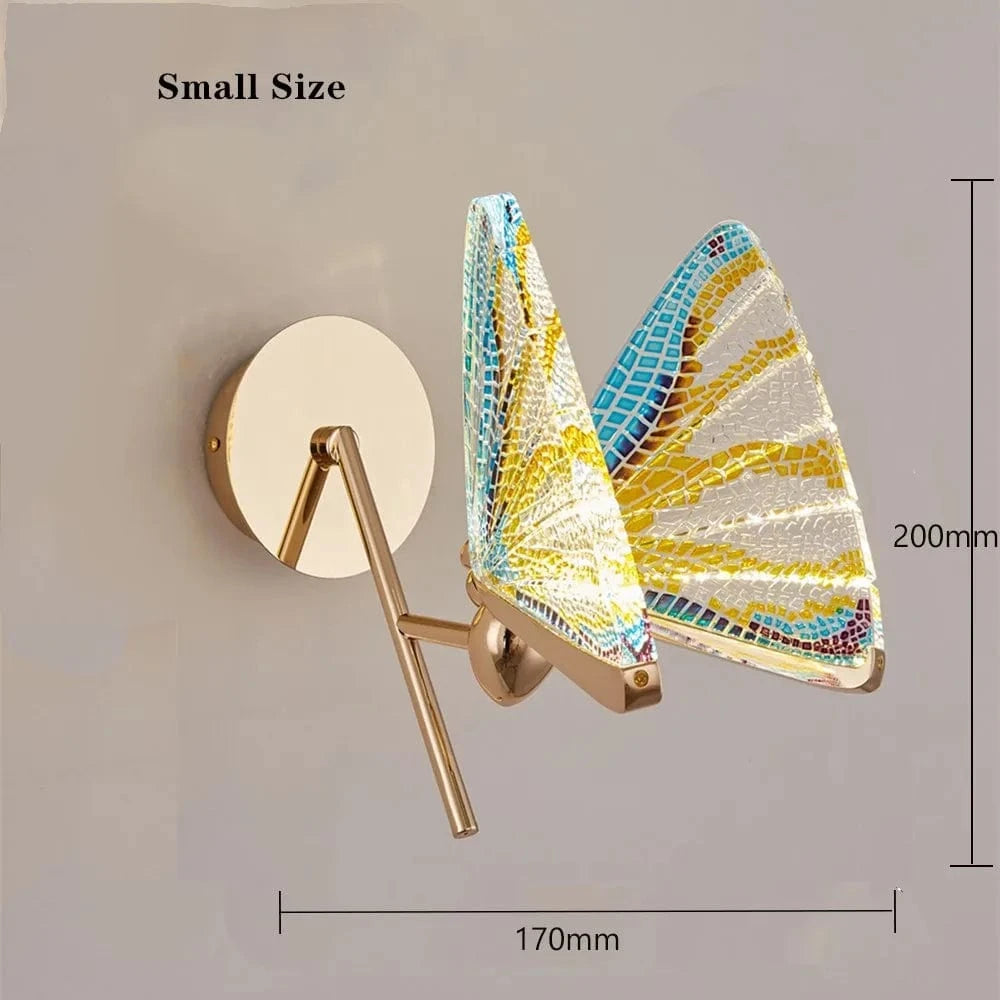Applique murale LED en acrylique forme papillon - Collection NordLumière | Marco Lucetti TYPE B-2 Petit / Blanc froid