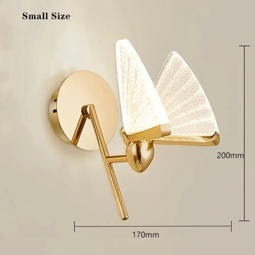 Applique murale LED en acrylique forme papillon - Collection NordLumière | Marco Lucetti TYPE B Petit / Blanc chaud