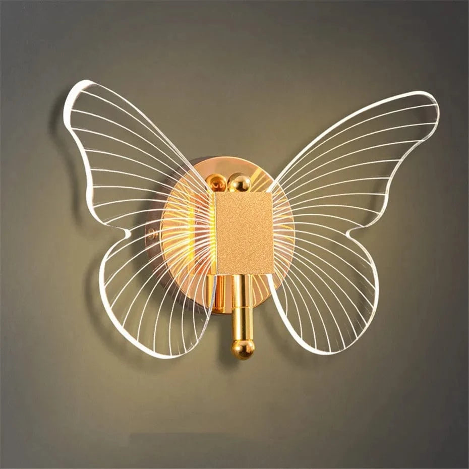 Applique murale LED en acrylique forme papillon - Collection NordLumière | Marco Lucetti TYPE E / Blanc froid