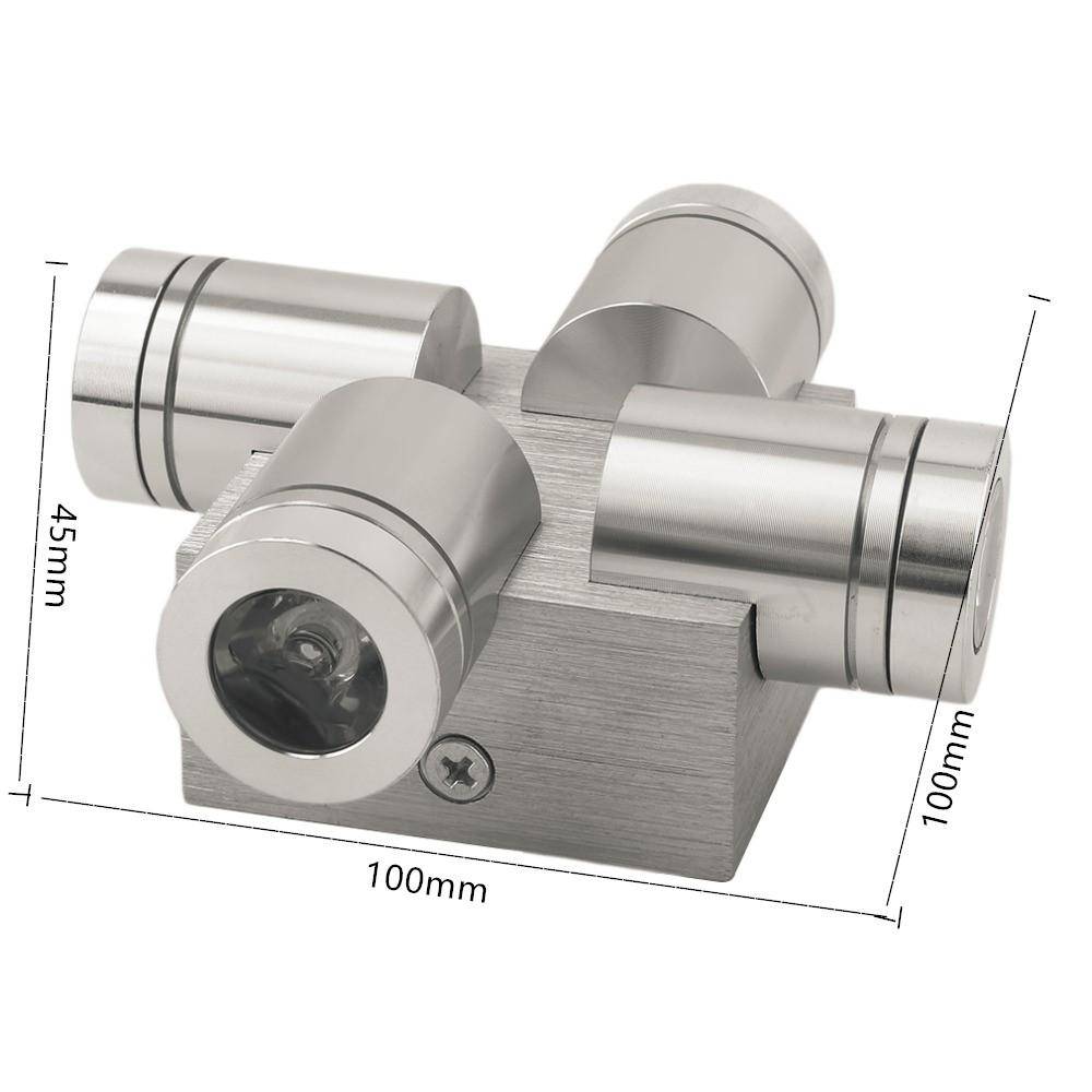 Applique murale LED en aluminium avec 4 spots - Éclairage moderne | Marco Lucetti