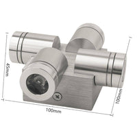 Applique murale LED en aluminium avec 4 spots - Éclairage moderne | Marco Lucetti