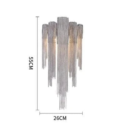 Applique murale LED en aluminium avec touche de style | Marco Lucetti C - Argent