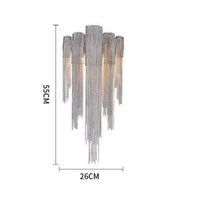 Applique murale LED en aluminium avec touche de style | Marco Lucetti C - Argent