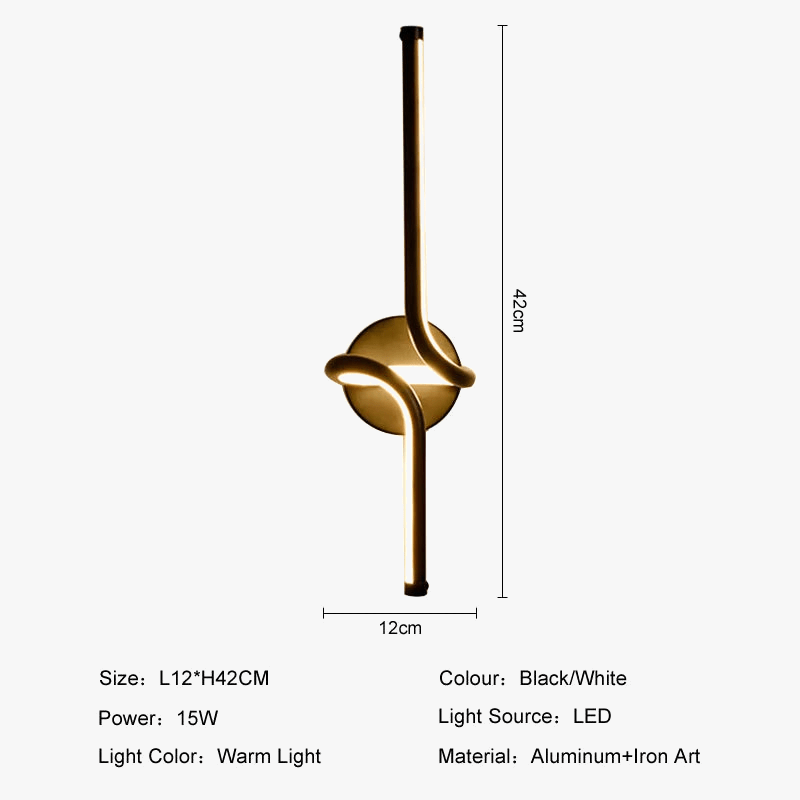 Applique murale LED en aluminium : Design intérieur moderne et épuré | Marco Lucetti