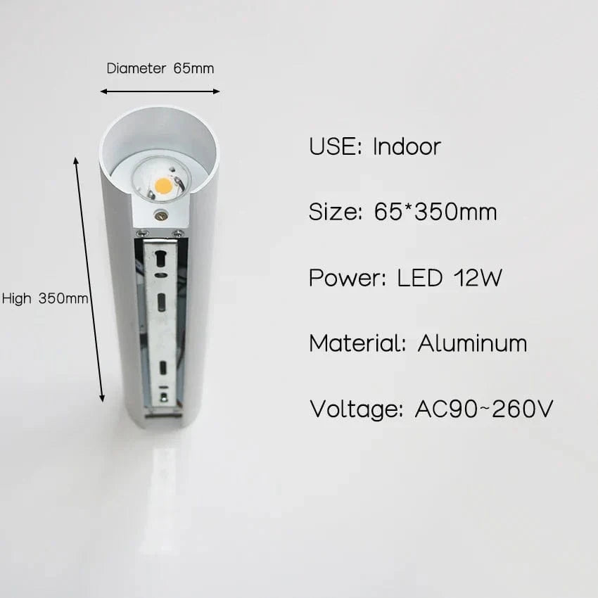 Applique murale LED en aluminium haut et bas AU40 | Marco Lucetti