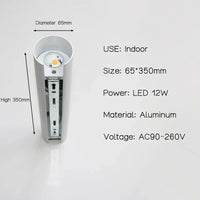 Applique murale LED en aluminium haut et bas AU40 | Marco Lucetti