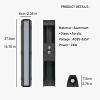 Applique murale LED en aluminium - Longueur 37 CM | Marco Lucetti