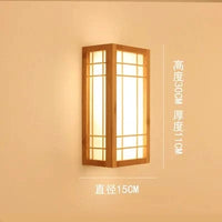 Applique murale LED en bambou naturel pour hôtel de luxe | Marco Lucetti 30X15CM