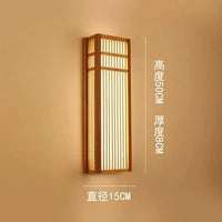 Applique murale LED en bambou naturel pour hôtel de luxe | Marco Lucetti H 50CM