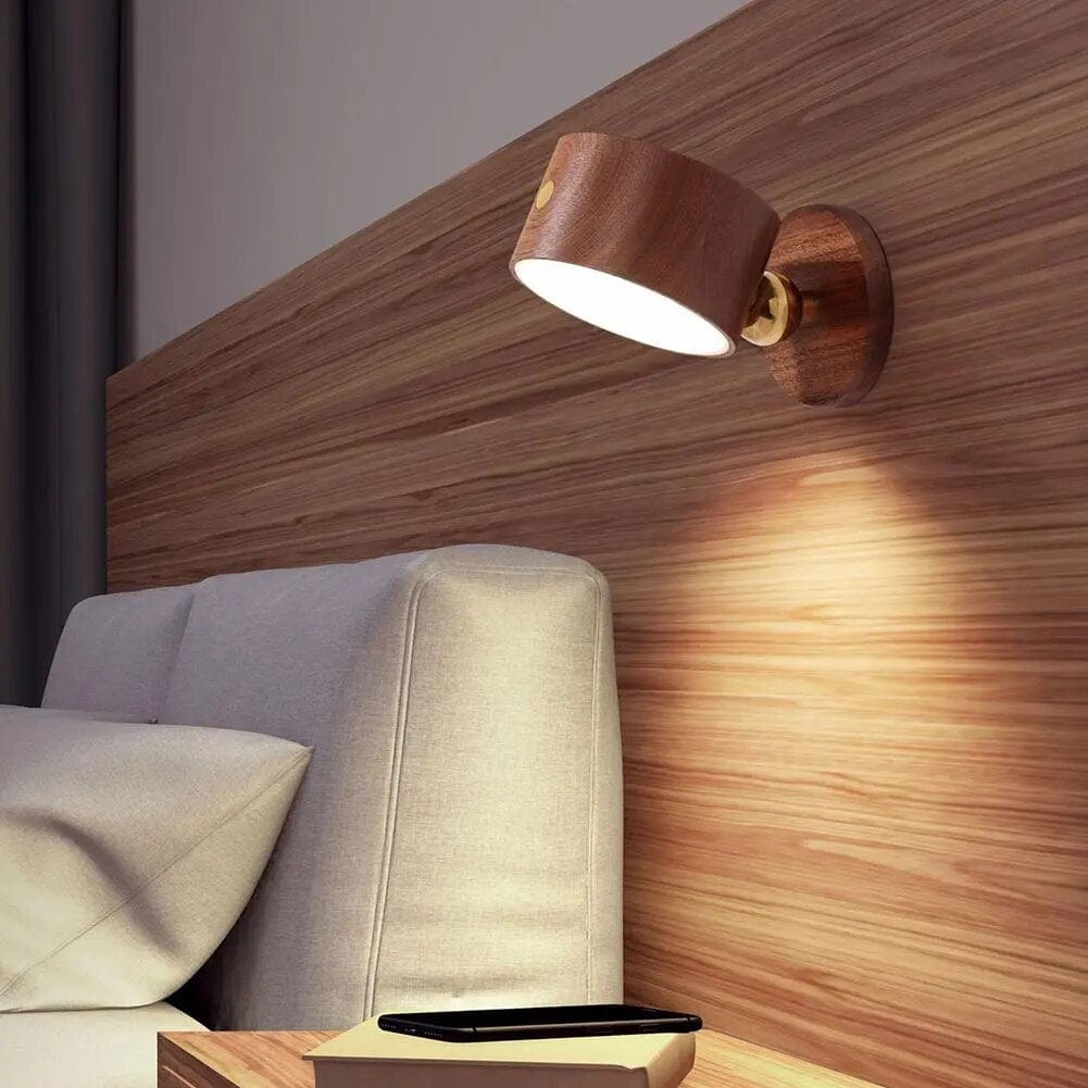 Applique murale LED en bois ajustable | Marco Lucetti