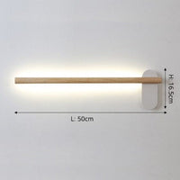 Applique murale LED en bois Amane | Marco Lucetti 50cm / Froide