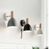 Applique murale LED en bois avec abat-jour Macaron | Marco Lucetti