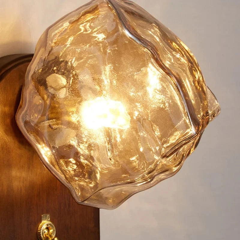 Applique murale LED en bois avec interrupteur - Édition Nouveau Style | Marco Lucetti