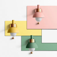 Applique murale LED en bois colorée - Style scandinave | Marco Lucetti