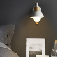 Applique murale LED en bois colorée - Style scandinave | Marco Lucetti Blanc / Chaude