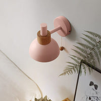 Applique murale LED en bois colorée - Style scandinave | Marco Lucetti Rose / Chaude