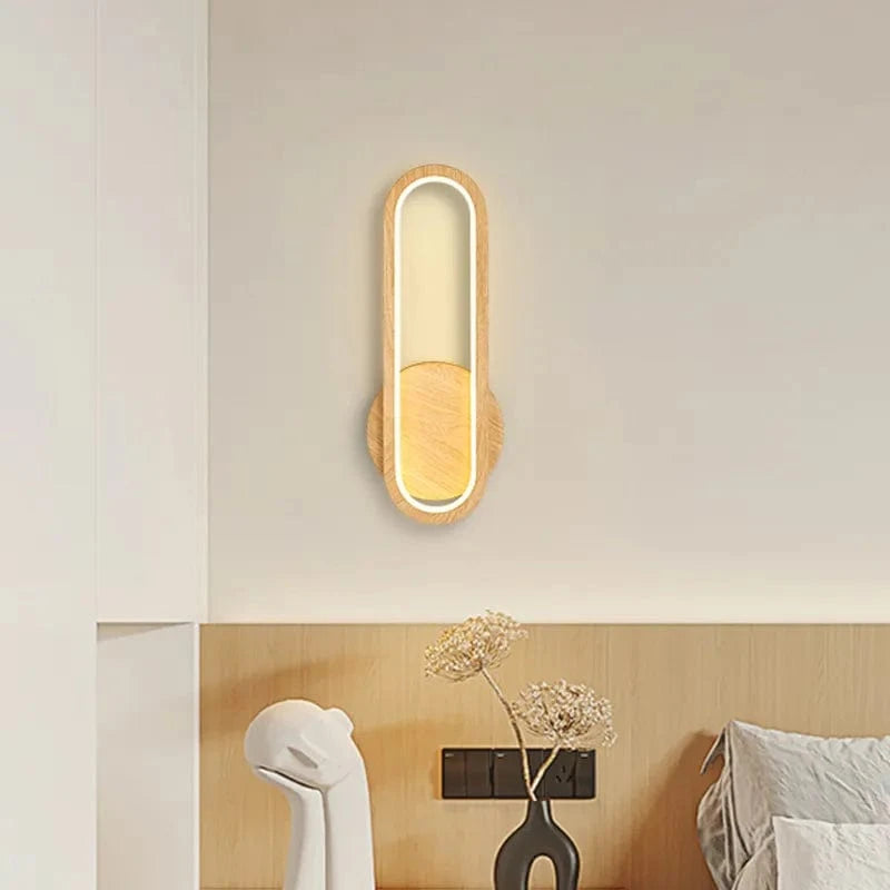 Applique murale LED en bois contemporain | Marco Lucetti