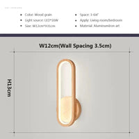 Applique murale LED en bois contemporain | Marco Lucetti Bois / Lumière blanche