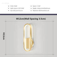 Applique murale LED en bois contemporain | Marco Lucetti Or / Lumière blanche