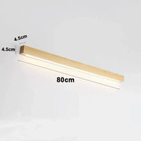 Applique murale LED en bois - Design Longue Bande | Marco Lucetti Bûches de bois-800