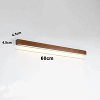 Applique murale LED en bois - Design Longue Bande | Marco Lucetti Couleur noyer-600