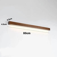 Applique murale LED en bois - Design Longue Bande | Marco Lucetti Couleur noyer-800