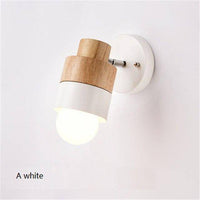 Applique murale LED en bois DesignCube | Marco Lucetti Blanc - Rond