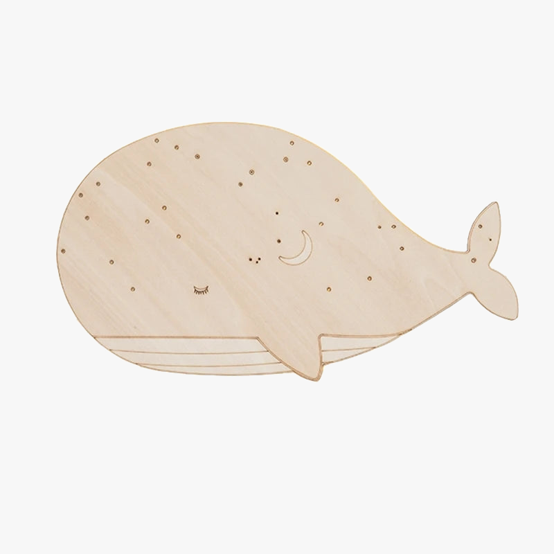 Applique murale LED "WhaleWood" pour enfants