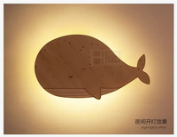 Applique murale LED "WhaleWood" pour enfants