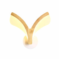 Applique murale LED en bois et métal blanc | Marco Lucetti