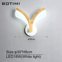 Applique murale LED en bois et métal blanc | Marco Lucetti Lumière blanche