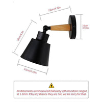 Applique murale LED en bois et métal | Marco Lucetti