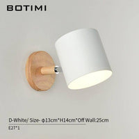 Applique murale LED en bois et tissu coloré | Marco Lucetti A - Blanc