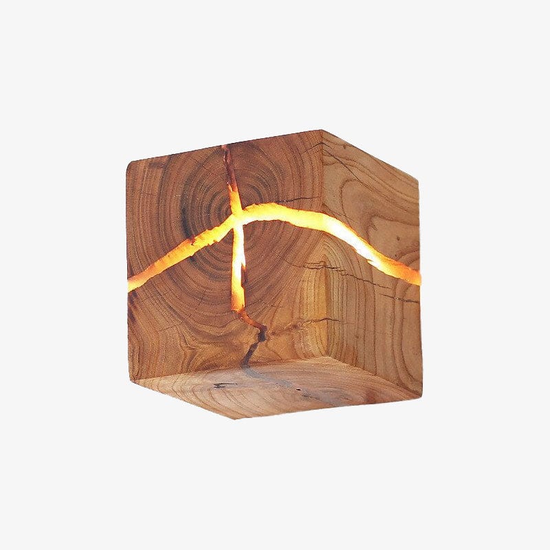 Applique murale LED en bois Lymena | Marco Lucetti Bois foncé / Chaude