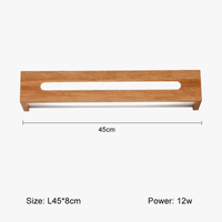 Applique murale LED en bois massif de style nordique pour la lecture | Marco Lucetti