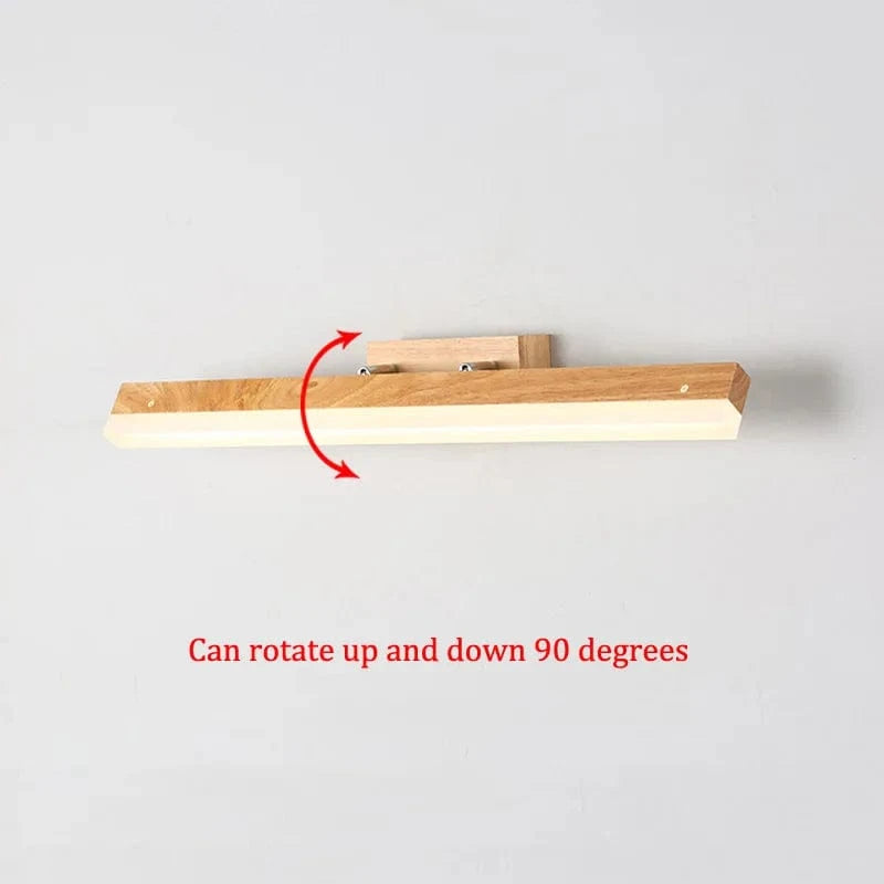 Applique murale LED en bois massif de style nordique pour la lecture | Marco Lucetti