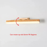 Applique murale LED en bois massif de style nordique pour la lecture | Marco Lucetti