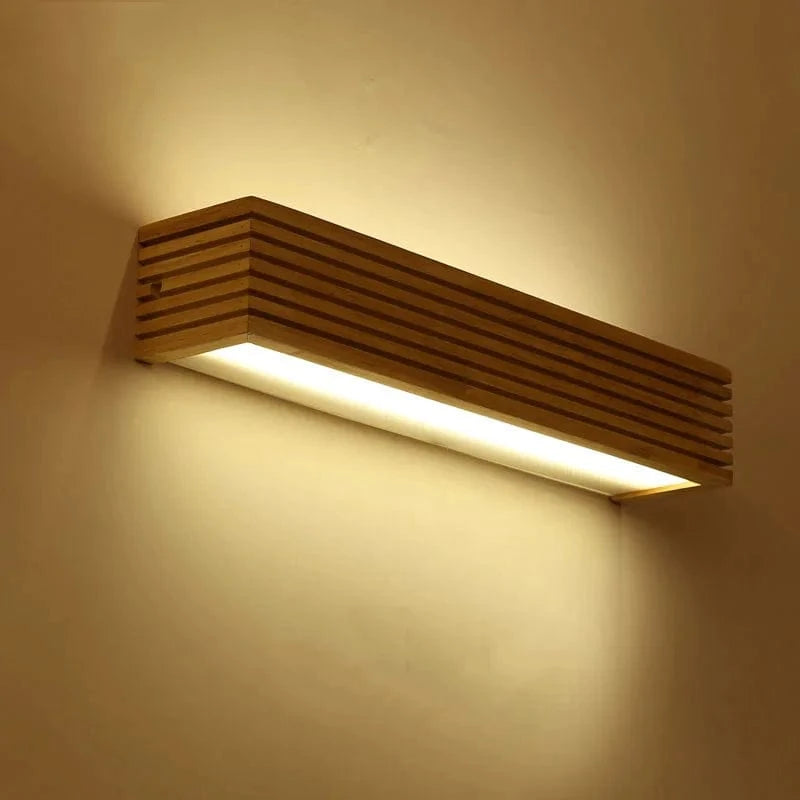 Applique murale LED en bois massif de style nordique pour la lecture | Marco Lucetti