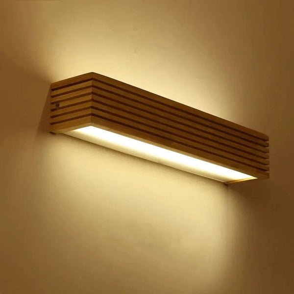 Applique murale LED en bois massif de style nordique pour la lecture | Marco Lucetti